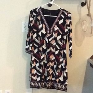 Geometric patterned dress